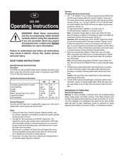 RIDGID 900 Operating Instructions Manual