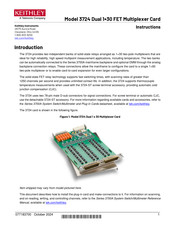 Tektronix KEITHLEY 3724 Instructions Manual