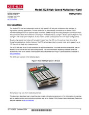 Tektronix KEITHLEY 3723 Instructions Manual