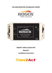 Roger Time2Act GNSS-L1G1GA-IP67 Installation Instructions Manual