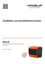 Robur Next-R Installation, Use And Maintenance Instruction Manual