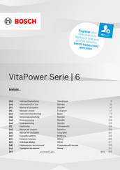 Bosch VitaPower 6 Series Information For Use