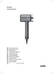 SOLAC FAST IONIC BLAST Instructions For Use Manual
