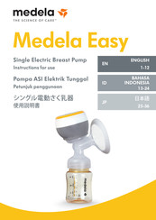 Medela Easy Instructions For Use Manual