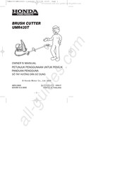Honda UMR435T Owner's Manual