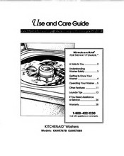 KitchenAid KAWE768B Use And Care Manual