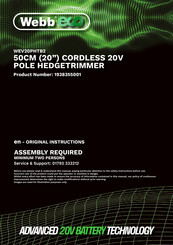 Webb eco WEV20PHTB2 Original Instructions Manual