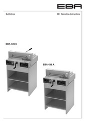 EBA 436 A Operating Instructions Manual