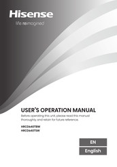 Hisense HRCD640TSW User's Operation Manual