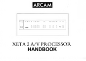 Arcam A/V Processor XETA 2 Handbook