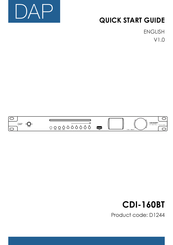 Highlite International DAP CDI-160BT Quick Start Manual