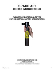 SUBMERSIBLE SYSTEMS SPARE AIR User Instructions