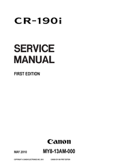 Canon imageFORMULA CR-190i Service Manual