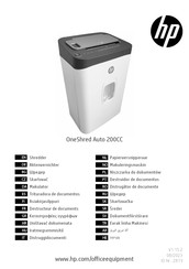 HP OneShred Auto 200CC Operating Manual