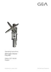 GEA Fury 404 Operating Instructions Manual