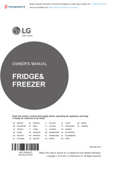 LG GBB72SAVCN Owner's Manual