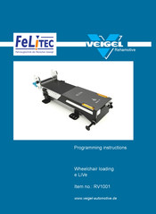 Veigel e LiVe RV1001 Programming Instructions Manual