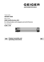 GEIGER XS56 SoftPerfection-X01 Original Assembly And Operating Instructions