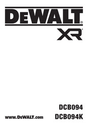 DeWalt XR DCB094 Original Instructions Manual