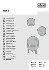Reflex Refix DC Series Instructions For Use Manual