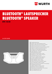 Würth BTS 18-40 Translation Of The Original Operating Instructions