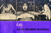 ARP Axxe Owner's Manual