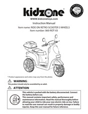 Kidzone 060-ROT-03 Instruction Manual