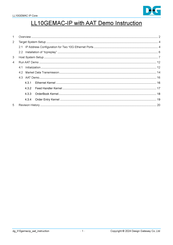 Design Gateway LL10GEMAC-IP Instruction Manual