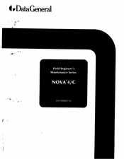 Data General NOVA 4/C Field Engineering Maintenance Manual