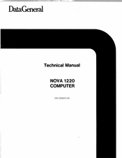 Data General NOVA 1220 Technical Manual