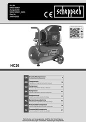 Scheppach HC26 Translation Of Original Instruction Manual