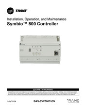 Trane Technologies Symbio 800 Installation, Operation And Maintenance Manual