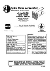 Hydro Flame Everest Star 80 Series Owner's Manual