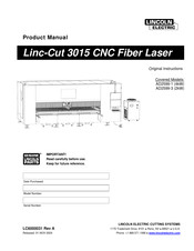 Lincoln Electric Linc-Cut 3015 Product Manual