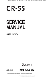 Canon imageFORMULA CR-55 Service Manual