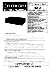 Hitachi HA-3 SA Service Manual