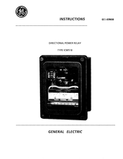 GE ICW51B Instructions Manual