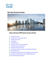 Cisco Aironet 2700 Series Getting Started Manual