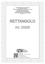 Gessi RETTANGOLO 20295 Manual