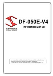 Sankosha DF-050E-V4 Instruction Manual