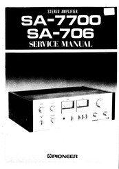 Pioneer SA-706 Service Manual