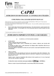 FIM CAPRI Assembly Instructions Manual