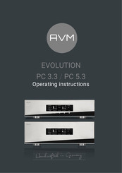 AVM EVOLUTION PC 5.3 Operating Instructions Manual