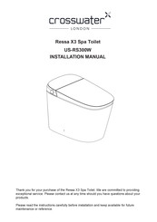 Crosswater US-RS300W Installation Manual