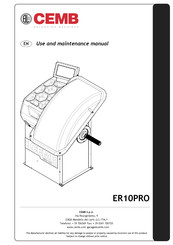 CEMB ER10PRO Use And Maintenance Manual