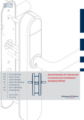 Simons Voss Technologies SmartHandle AX Advanced Series Quick Manual