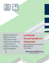 Simons Voss Technologies SmartHandle AX Advanced LockNode Quick Manual