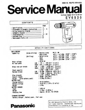 Panasonic EY6930 - HAMMER DRILL Service Manual