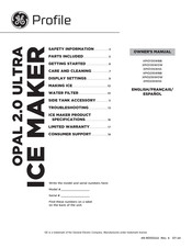 GE Profile XPIO23SWSS Owner's Manual