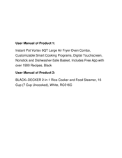 Instant VORTEX RC516C User Manual